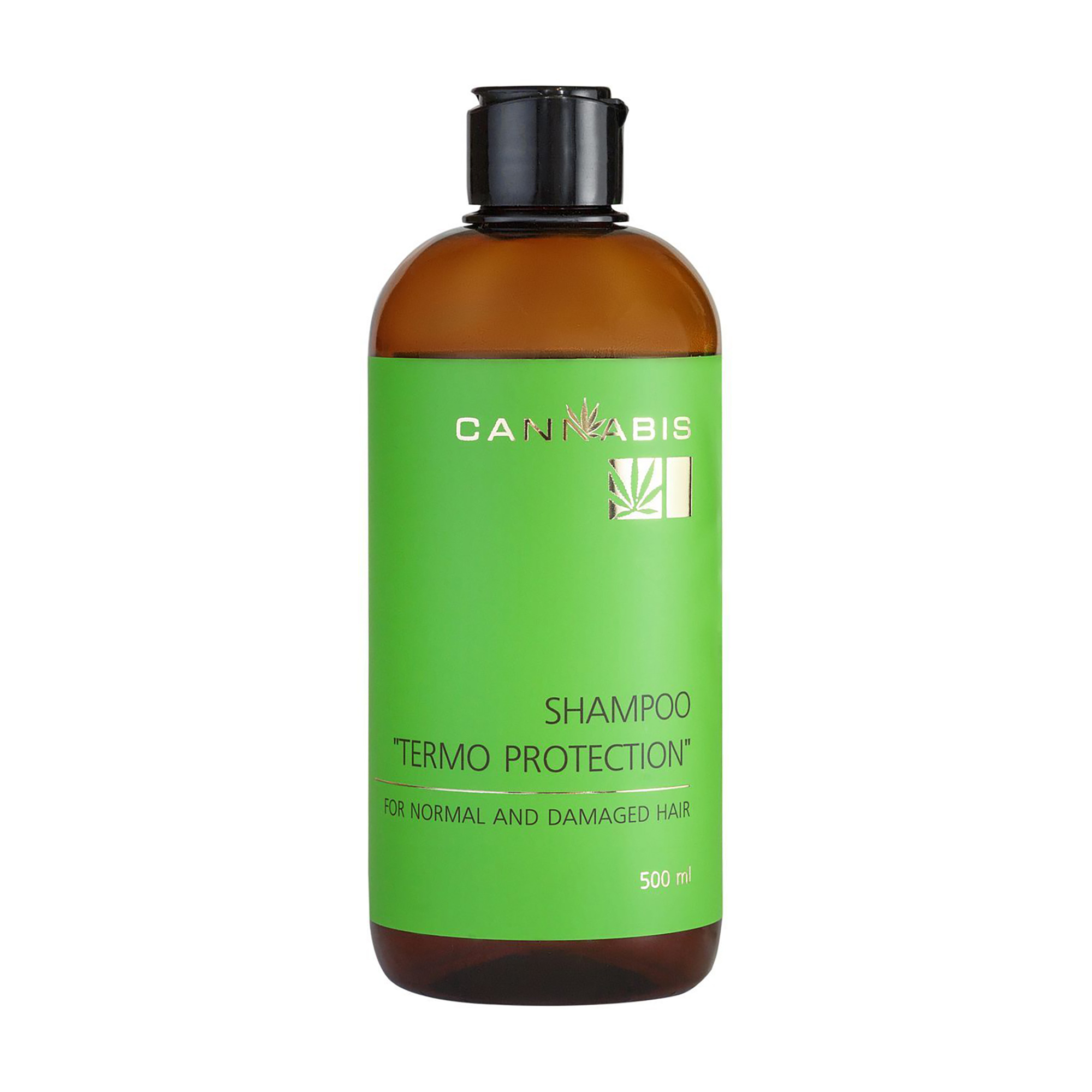 Безсульфатний шампунь Cannabis Shampoo Termo Protection Термозахист, для нормального та пошкодженого волосся, 500 мл